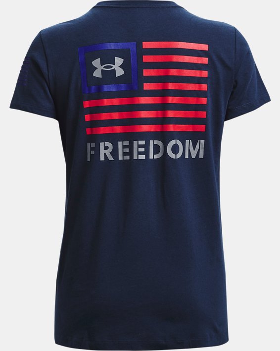 Women's UA Freedom Banner T-Shirt, Navy, pdpMainDesktop image number 5